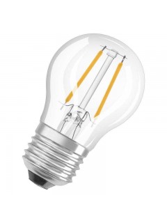 Лампа светодиодная филаментная Retrofit P 2.8Вт (замена 25Вт) прозр. 2700К тепл. бел. E27 250лм угол пучка 320град. 220-240В диммир. OSRAM 4058075436848
