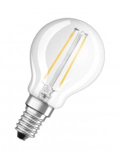 Лампа светодиодная филаментная Retrofit P 2.8Вт (замена 25Вт) прозр. 2700К тепл. бел. E14 250лм угол пучка 320град. 220-240В диммир. OSRAM 4058075436862