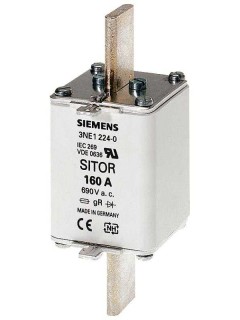 Вставка плавкая SITOR категория GR DIN 43620 200А AC 690В (типоразмер 1) Siemens 3NE12250