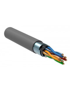 Кабель связи витая пара F/UTP 5E 4х2х24AWG PVC сер. (уп.305м) РФ/С ITK LC1-C5E04-311-S-R