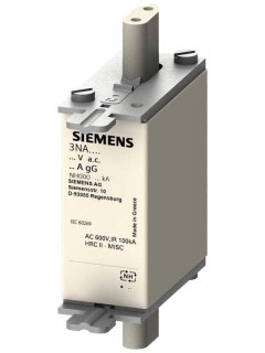 Вставка плавкая низковольтная NH ТР000 50А GG 690В верх. индикатор Siemens 3NA38206KJ