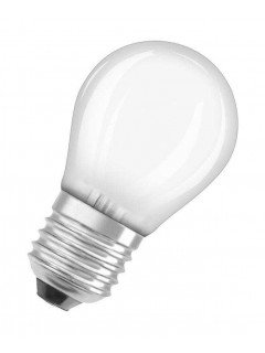 Лампа светодиодная филаментная Retrofit 4Вт P матовая 4000К нейтр. бел. E27 470лм 220-240В угол пучка 300град. (замена 40Вт) OSRAM 4058075435124
