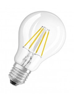 Лампа светодиодная филаментная Retrofit A 5Вт (замена 40Вт) прозр. 2700К тепл. бел. E27 470лм угол пучка 320град. 220-240В диммир. OSRAM 4058075211322