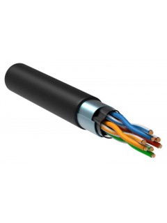 Кабель связи витая пара F/UTP 5E 4х2х24AWG LDPE черн. (уп.305м) РФ/С ITK LC3-C5E04-339-S-R