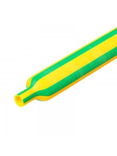 Трубка термоусаживаемая самозатухающая в рул. 3/1мм желт./зел. 3:1 DKC TN3RL301R30YGN