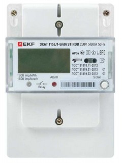 Счетчик SKAT 115E/1-5(60) STIROD 1ф 2т МСК+0 EKF 11503R