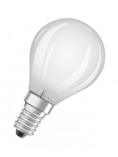 Лампа светодиодная филаментная Retrofit 4Вт P матовая 4000К нейтр. бел. E14 470лм 220-240В угол пучка 300град. (замена 40Вт) OSRAM 4058075437081
