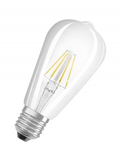 Лампа светодиодная филаментная Retrofit ST64 4Вт (замена 40Вт) прозр. 2700К тепл. бел. E27 470лм угол пучка 300град. 220-240В OSRAM 4058075434424