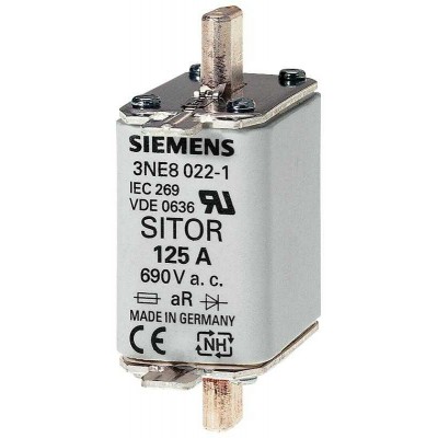 Вставка плавкая SITOR 100А AC 690В (DIN 43620 типоразмер 00) Siemens 3NE80211