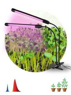Светильник светодиодный FITO-20W-АLED-N 12Вт для растений красн./син. спектр на прищепке черн. Эра Б0053059