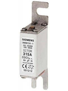 Вставка плавкая SITOR DIN 43653 SZ 00 32А AC 690В фиксир. размер 80мм Siemens 3NE87011