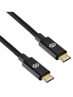 Кабель Power Delivery 100W USB Type-C (m) USB Type-C (m) 1.5м черн. Digma 1080466