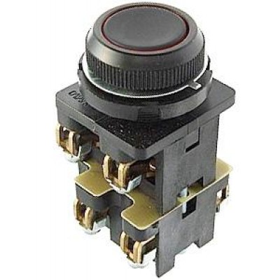 Выключатель кнопочный КЕ-012 У3 исп.1 4з цилиндр IP40 10А 660В черн. Электротехник ET529306