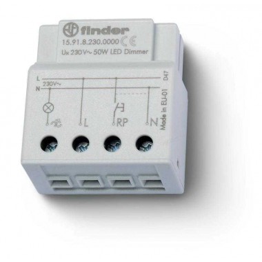 Диммер электронный для светодиодных ламп 50Вт плавное диммирование 230В AC монтаж в коробке FINDER 159182300000