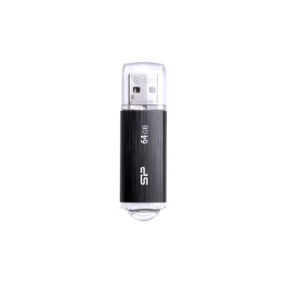 Флеш-диск 64Гбайт Ultima U02 SP064GBUF2U02V1K USB2.0 черн. SILICON POWER 1060159