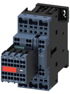 Контактор 3п кат. 110В AC 50Гц/120В AC 60Гц 2НО+2НЗ 18.5кВт AC-3 400В типоразмер S0 со встроен. варистором пружин. зажимы Siemens 3RT20282CK643MA0