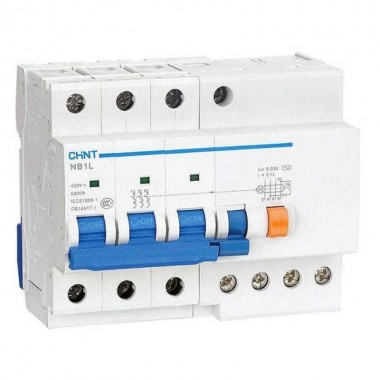 Выключатель автоматический дифференциального тока 3п C 25А 100мА тип AC 6кА NB1L-40 (R) CHINT 198032