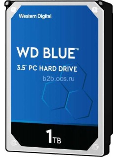 Диск жесткий WD10EZEX HDD WD SATA3 1Tb Caviar Blue 7200 64Mb WD 1000198776