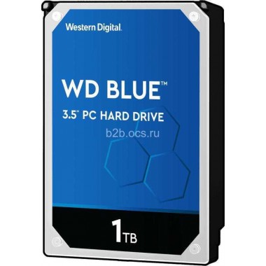 Диск жесткий WD10EZEX HDD WD SATA3 1Tb Caviar Blue 7200 64Mb WD 1000198776