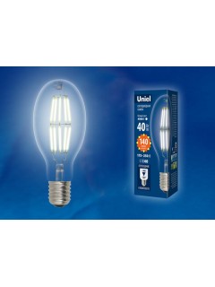 Лампа светодиодная LED-ED90-40W/DW/E40/CL GLP05TR колба прозр. свет дневной бел. 6500К упак. картон. Uniel UL-00003763