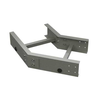Угол горизонтальный 45град. 150x400 R300 стеклопластик DKC GLG41540R