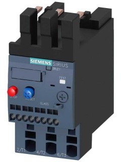 Реле перегрузки 9.0...12.5А для защиты электродвигателя типоразмер S0 класс 10 для монтажа на контактор главная цепь: пруж. клеммыы вспомогательная цепь:пруж. клемм сброс: ручной-авто Siemens 3RU21261KC0