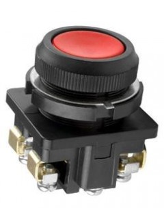 Выключатель кнопочный КЕ-011 У3 исп.5 1р цилиндр IP40 10А 660В красн. Электротехник ET511657