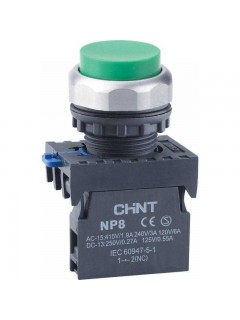 Кнопка управления NP8-10GN/3 без подсветки зел. 1НО IP65 (R) CHINT 667292