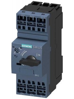 Выключатель автоматический для защиты электродвигателя типоразмер S0 класс расцепления 10 рег. расцепитель перегрузки 3.5...5А уставка расцепителя максимального тока 65А пружинные клеммы стандартн. коммутац. стойкость Siemens 3RV20211FA20