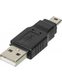 Переходник mini USB B (m) USB A(m) черн. NINGBO 841871