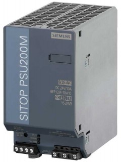 Блок электропитания регулируемый SITOP PSU200M PLUS 10 вход: AC 120-230/230-500В выход: DC 24 В/10А защ. лакировкой Siemens 6EP13343BA108AB0