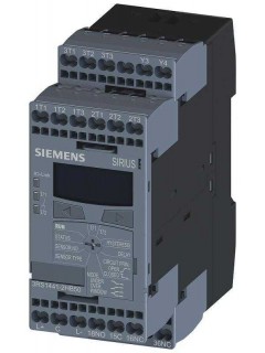 Реле контроля температуры для IO-Link PT100/1000 KTY83/84 NTC1-3 датчика 2 предельных значения от -50град.C до 750град.C 3X 1Вт ширина 45мм пружинная клемма Siemens 3RS14412HB50