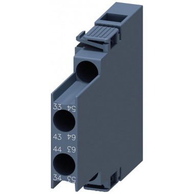 Блок-контакт боковой 2НО для контакторов коммутации электродвигателей типоразмер S0 винт. клеммы DIN EN 50005 Siemens 3RH29211DA20