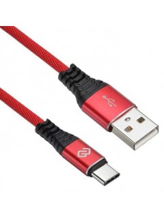 Кабель USB A(m) USB Type-C (m) 1.2м красн. Digma 1080442