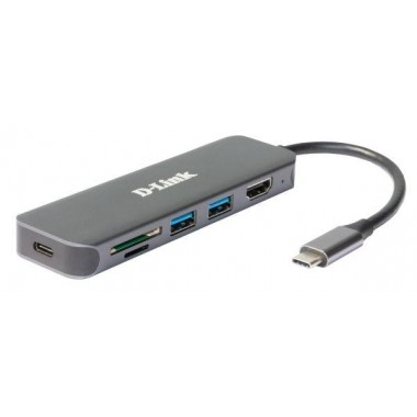 Док-станция DUB-2327/A1A с разъемом USB Type-C 2 портами USB 3.0 1 портом USB Type-C D-Link 1861474