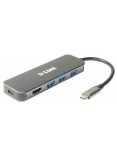 Док-станция DUB-2333/A1A с разъемом USB Type-C 3 портами USB 3.0 1 портом USB Type-C D-Link 1861475
