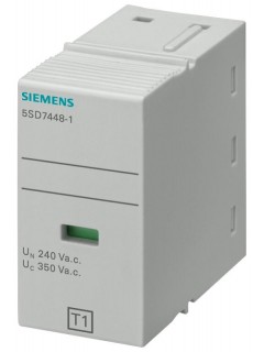 Модуль тип 1 требование l-n категория b uc 350В 1пол. f. комбинир.ограничитель перенапряжений 5sd744.. Siemens 5SD74481