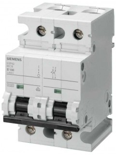 Выключатель автоматический модульный 2п C 100А 10кА 400В AC 15мод. 70мм Siemens 5SP42917