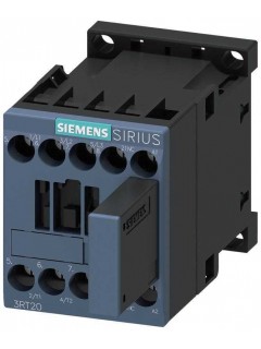 Контактор вспомогательный 3п кат. 24В DC х(0.85-1.85) 1НО 5.5кВт AC-3 400В типоразмер S00 с варистором винтов. зажимы Siemens 3RT20171WB42