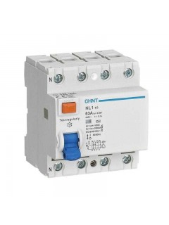 Выключатель дифференциального тока (УЗО) 4п 40А 100мА тип AC 6кА NL1-63 (R) CHINT 200227