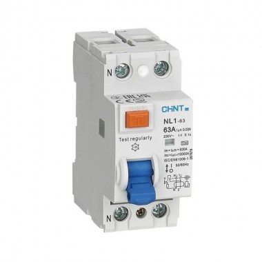 Выключатель дифференциального тока (УЗО) 2п 40А 100мА тип AC 6кА NL1-63 (R) CHINT 200216
