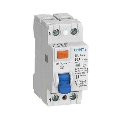 Выключатель дифференциального тока (УЗО) 2п 40А 100мА тип AC 6кА NL1-63 (R) CHINT 200216