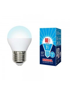 Лампа светодиодная LED-G45-7W/NW/E27/FR/NR Norma 7Вт матовая E27 (упак. картон) Volpe UL-00003822