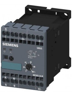 Реле времени электронное задержка на включение 1пер. контакт AC/DC 24В AC 100 до 127В 0.05с…100ч ширина установки 45мм пруж. клеммы зажим для клетки Siemens 3RP20252AQ30
