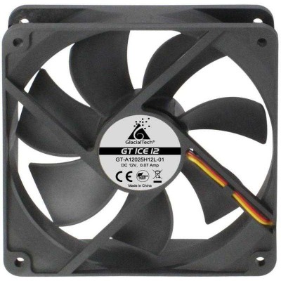 Вентилятор GT ICE 12 120х120х25мм 3-pin 4-pin (Molex)19dB 117gr Ret CF-12250HD0AC0001 GLACIALTECH 1404540