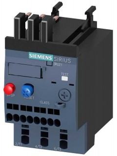 Реле перегрузки 0.28...0.4А для защиты электродвигателя типоразмер S00 класс 10 для монтажа на контактор главная цепь: пруж. клеммы вспом. цепь: пруж. клеммы сброс: ручной-авто Siemens 3RU21160EC0