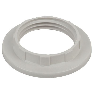 Кольцо для патрона E14 пластик бел. ACS KLC-E14-PLA-WH-IND ЭРА Б0043679