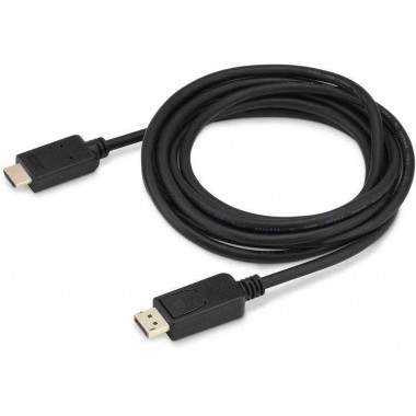 Кабель аудио-видео v. 1.2 DisplayPort (m)/HDMI (m) 3м. позолоч. контакты черн. (BHP DPP_HDMI-3) BURO 1147193