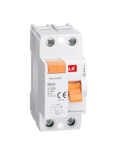 Выключатель диф. нагрузки (УЗО) RKN 2P 63А 30мА LS Electric 062203088B