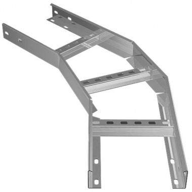 Угол для лотка горизонтальный лестн. 45град. 100х50 сталь 1.2мм 